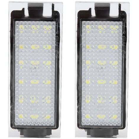 Lampe de plaque d'immatriculation LED de voiture, 2 pièces, pour Twingo/Clio/Megane/Lagane