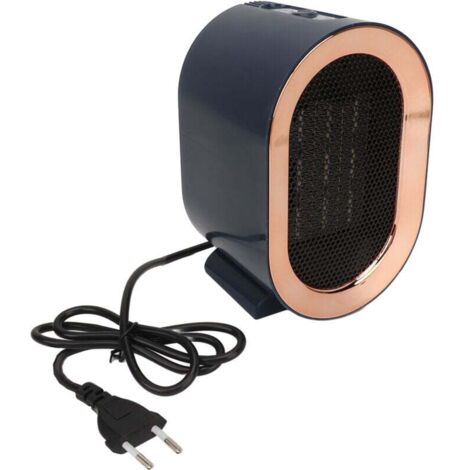 Chauffage électrique silencieux haute puissance 1 200 W avec protection contre la surchauffe et arrêt automatique, ventilateur de bureau en céramique PTC réglable à deux vitesses