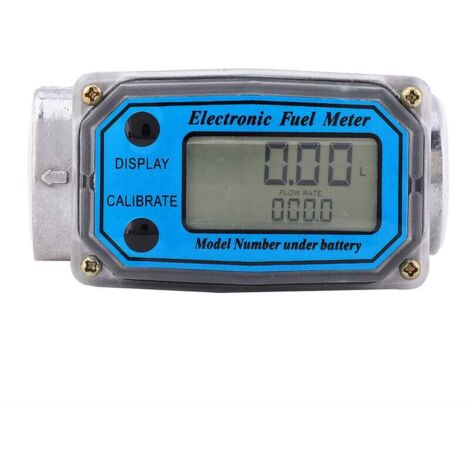 Mini débitmètre à turbine numérique débitmètre de carburant diesel 10-200L 1" NPT (1/4)