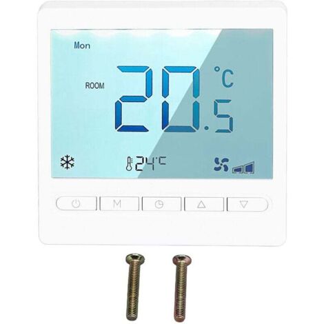 Thermostat Programmable haute précision grand écran LCD Thermostat pour salon chambre salle à manger Hall AC230V (1/4)