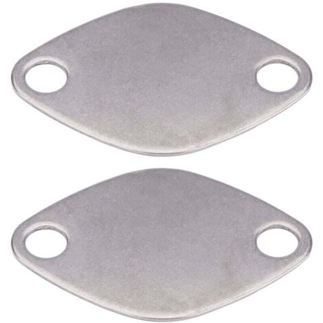 Kit de Plaque d'Obturation de Valve avec Joint 2Pcs Plaque d'obturateur de Vanne EGR Valve Blanking Bloc Assiettes Kit pour Espace Laguna Master Trafic Movano