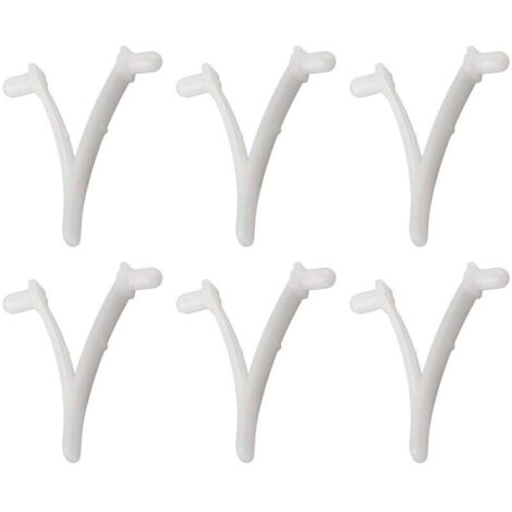 6PCS Pool Supply Butterfly V Clip pour brosse de spa de piscine, rteau à feuilles, écumoire à feuilles, tête d'aspiration