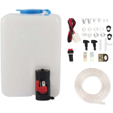 Kit de lave-glace universel, pompe de nettoyage, réservoir d'essuie-glace 12V 1,8 l (1/4)