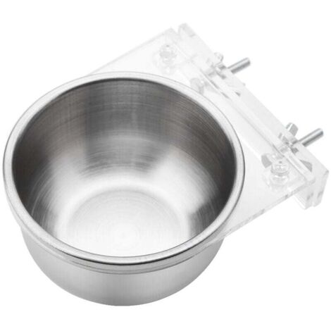 Cage à oiseaux, distributeur d'eau et de nourriture, support de bol, perroquet, perruche, accessoires (1/4)