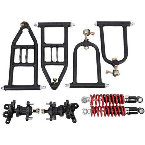 Kit de bras oscillant de suspension avant supérieur et inférieur et ensemble d'amortisseur pour kart électrique ATV quad