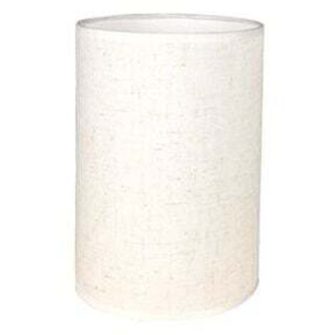 Abat-Jour Cylindrique Tissu En Lin Fait À La Main, Pour Lampe De Table, Suspension, Lampadaire (Blanc, Diamètre 14 Cm X Hauteur 20 Cm)-RAPANDA