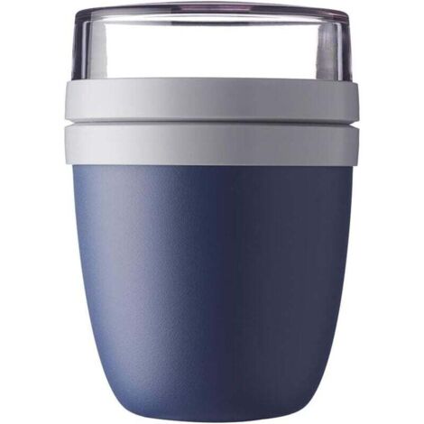 Boîte de rangement, boîte à lunch Ellipse – 500 ml – Pratique pour les céréales, le yaourt ou les repas à emporter – Compatible congélateur, micro-ondes et lave-vaisselle – Bleu – RAPANDA (1/4)