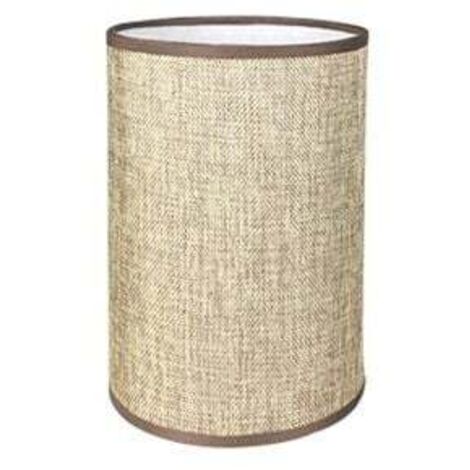 Abat-Jour Cylindrique Tissu En Lin Fait À La Main, Pour Lampe De Table, Suspension, Lampadaire (Café, Diamètre 14 Cm X Hauteur 20 Cm)-RAPANDA