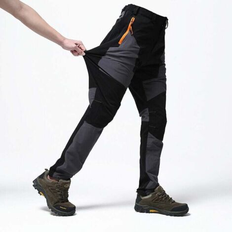 Pantalon de travail avec renforts noir-gris Pantalon de jardinage - Taille: L, gris foncé (1/4)