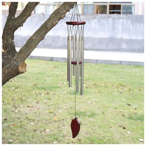 Carillon à Vent avec Son Apaisant Et Relaxant, 6 Tubes en Aluminium Carillon à Vent Carillons de Vent pour Extérieur pour Maison, Jardin, Cour, Balcon, Décoration Intérieure-RAPANDA (1/3)