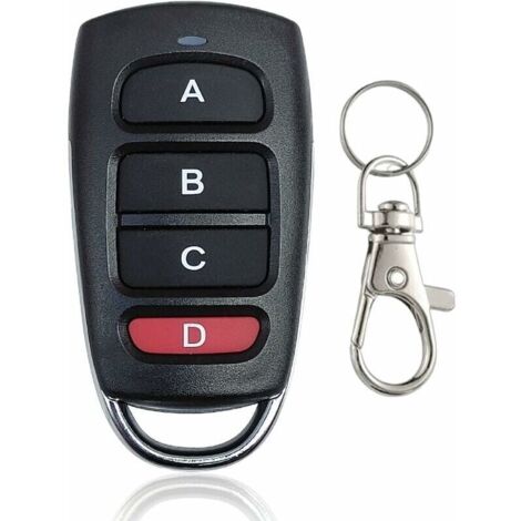 Telecommande Universelle Portail Télécommande de Portail Telecommande Universelle Porte Garage 433,92 MHz Télécommandes de 4 Touches Duplicateur de Code Fixe 1pc (1/4)