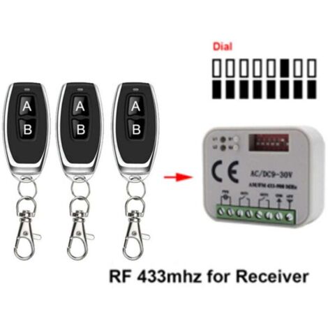 Télécommande de porte de garage 433 868 MHz RX Multi 300-900 MHz AC/DC 9-30 V (1/4)