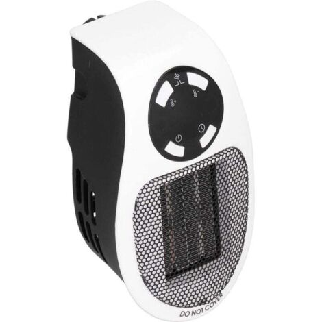 Mini chauffage noir et blanc 500 W avec protection contre la surchauffe, température constante automatique, pas de consommation d'oxygène, chauffage rapide, pour la maison, etc. (220 V) (1/4)