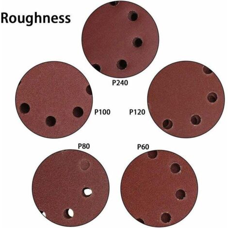Disques De Ponçage Adhésifs PSA 6 Pouces Grain 80 – Uxcell, Lot De 5 (neufs)