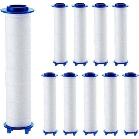Kit de 10 filtres pour pommeau de douche, cartouches filtrantes pour adoucisseurs d'eau dure, polyvalentes et efficaces, élimine les sédiments et les particules nocives pour une purification optimale (1/4)
