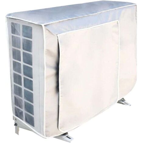 Housse de climatiseur Housse de climatiseur extérieur Tissu Oxford imperméable Protection UV Générique pour climatiseur Housse extérieure Protection extérieure pour unité extérieure 1.5P Climatiseur ( (1/4)