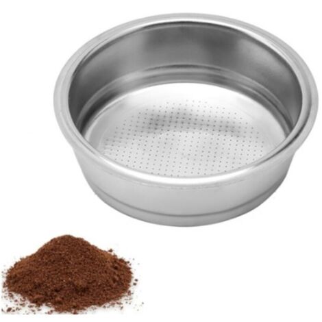 1PC (Single Cup)51mm Filtre Non-pressurisé, Filtre à Café en Acier Inoxydable Panier-filtre Monocouche Sans Pression, Panier-filtre à Expresso pour Accessoires de Café Capsule Réutilisable Rechargeabl (1/4)