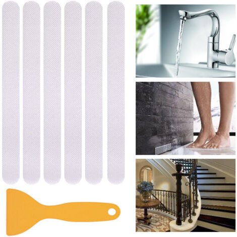 Bande antidérapante de salle de bain imperméable à l'eau sans marque adhésif anti - dérapant autocollant, 2 38cm 12 bandes