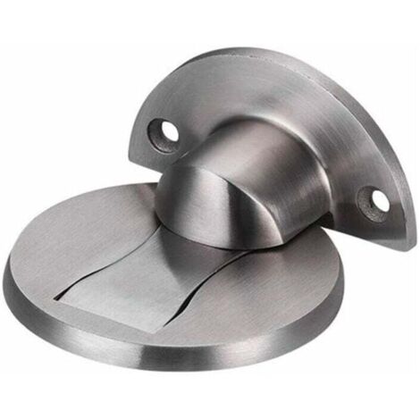 Butée de Porte Magnétique en Acier Inoxydable 304, Support de Porte de Bureau de Restaurant d'hôtel à la Maison Door Stop-Argent Brossé (1/4)