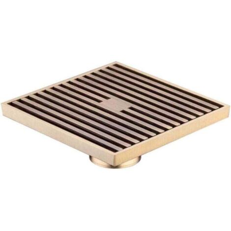 Drain De Douche Signature Hardware – 8" Carré – Or Brossé – SH439023BG
