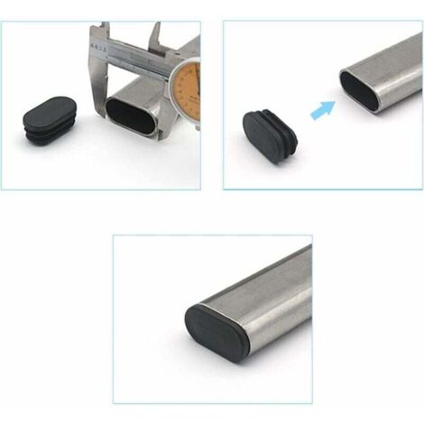 QWORK Lot De 8 Embouts De Trampoline 25 Mm – Protection Bleue Pour Poteaux De Filet, Résistants à L'eau