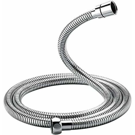 Flexible de douche universel (1,5M), flexible de douche anti-torsion et anti-vrillage, acier inoxydable/chromé (1/4)