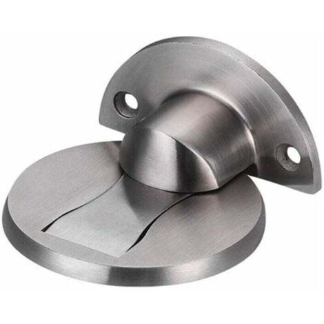 Butée de Porte Magnétique en Acier Inoxydable 304, Support de Porte de Bureau de Restaurant d'hôtel à la Maison Door Stop-Argent Brossé (1/4)