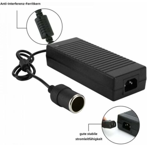 Adaptateur Secteur 230V Vers 12V 10A 120W - Convertisseur Pour Auto Et Camping-car