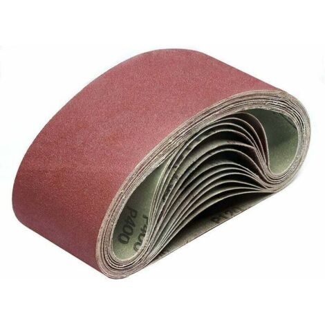 Bandes abrasives 100 x 915 mm 80 120 150 240 400 Bandes abrasives grossières/fines pour ponceuses à bande (10 pièces) Thisnde