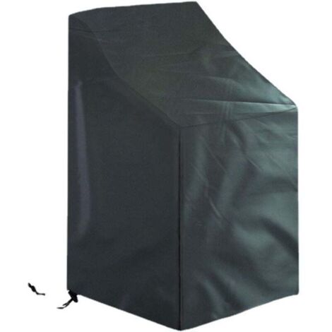 Housse de protection pour 4 à 6 chaises de jardin empilables 68 x 68 x 120 cm (1/4)