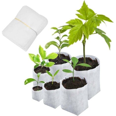 600 sacs de semis biodégradables 6 tailles de sacs de plantation non tissés pour les pommes de terre, les tomates et les plantes de jardin (1/4)