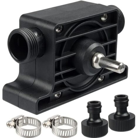 Pompe à Eau et Huile pour Perceuse, Mini Pompe Portable d'entraînement de Perceuse Électrique, Pompe de Vidange Miniature sur Perceuse à Haut Débit pour Aquarium Étang Jardin Domestique (1/4)