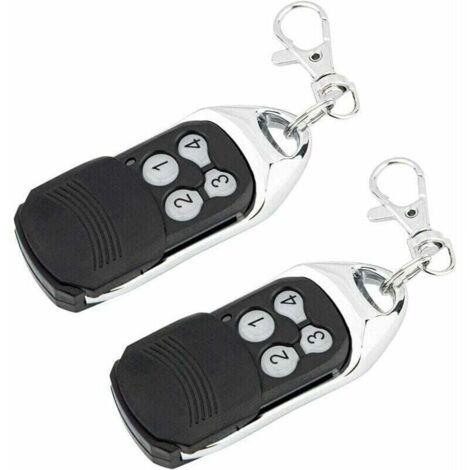 Ensemble de 2 pièces compatible avec les télécommandes à code roulant, les télécommandes de moteur et les émetteurs muraux, compatible avec Normstahl Crawford EA433 2KS, EA433 4KS, RCU 433-2, RCU 433- (1/4)
