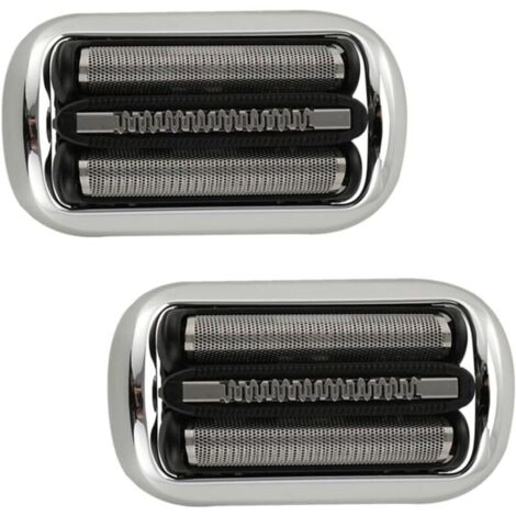 Tête De Rechange 32S Avec Grille Et Lame, Compatible Avec Les Rasoirs Braun Series 3 (3000s, 3010s, 3040s, 3050cc, 3070cc, 3080s, 3090cc)(2pcs 32S)
