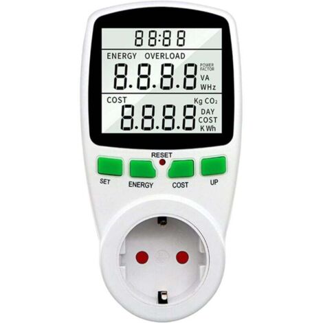 Compteur électrique pour centrale de balcon , compteur de puissance , mini installation PV mini système solaire 3680 W , compteur d'énergie pour prise électrique (3680 W) (1/4)