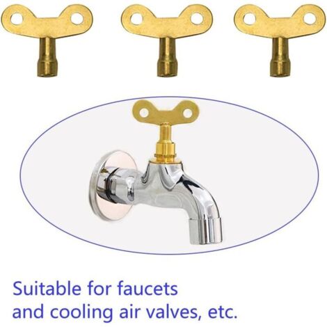 Lot De 12 Clés Multifonctions 4 Voies – Clé Triangulaire, Clé Carrée Et Clé De Service Pour Compteurs, Radiateurs Et Vannes