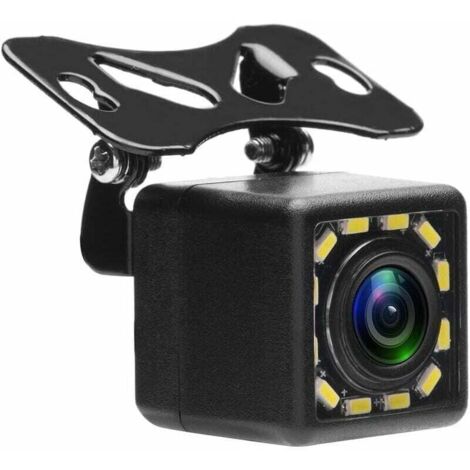 Caméra de recul pour Voiture, 12 LED Vision Nocturne étanche IP68 Grand Angle 170° pour Aide à la Marche arrière et Aide au stationnement