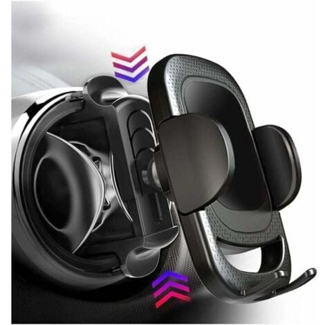 Support Telephone Voiture,Porte Telephone Ronde Voiture à Grille d'aération Facile Installer Stable Rotation 360° (1/4)