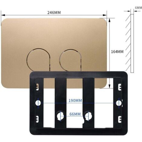 Plaque De Commande WC Geberit Sigma - Double Déclenchement Élégant Et Économe En Eau, Compatible Sigma 01, 20, 30, 50, UP 300, UP 320 (Blanc Brillant)