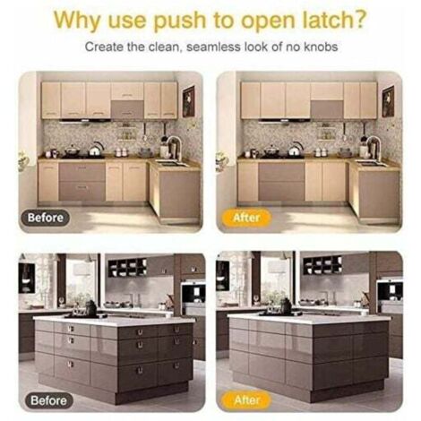 10pcs ABS charnière tiroir armoire cas pousser pour ouvrir le système
