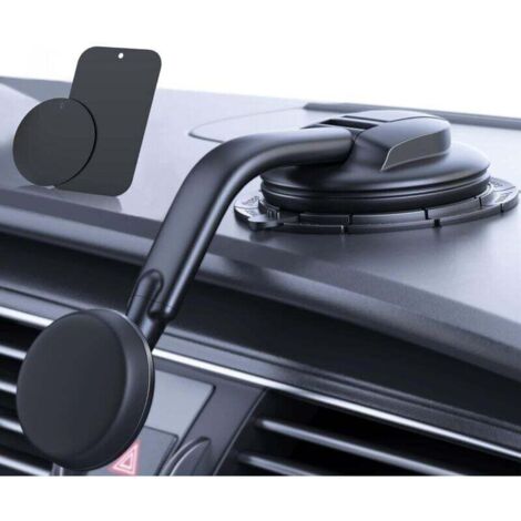 Support Téléphone Voiture [ Aimants Puissants] pour Tableau de Bord et Pare-Brise Porte Telephone Ventouse Convient à iPhone Android Automobile Berceau (1/4)