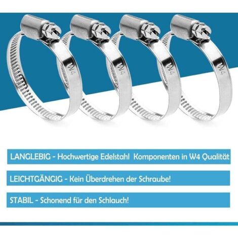 Tuyau Piscine Noir 38 Mm – 1 Mètre, Flexible, Avec Colliers Inox – Pour Filtration, Pompe, Chauffage