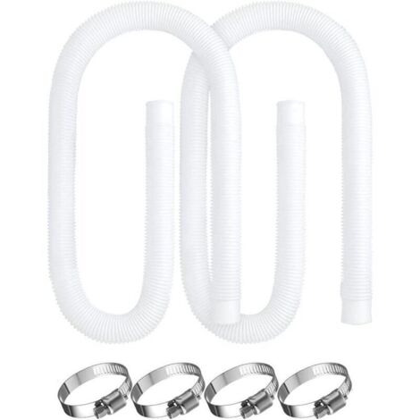 Tuyau de piscine , 2 pièces de remplacement pour pompe de piscine Intex 330 , 530 et 1 000 GPH , tuyau de 150 cm pour piscines hors sol. (1/4)