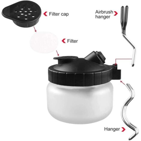 Kit de nettoyage pour aérographe, porte-pot de nettoyage pour