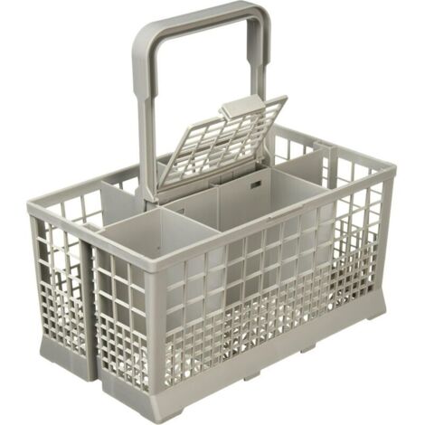 Panier à couverts universel pour lave-vaisselle Bosch/Hotpoint/Neff/Siemens/Smeg Gris 68-BS-01 (1/4)