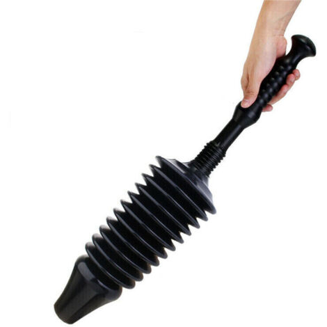 Déboucheur de toilettes - Déboucheur de toilettes robuste et flexible - Noir (1/4)