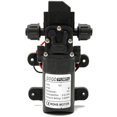 Pompe à eau haute pression DC 12 V 6 L/min auto-amorçante avec interrupteur automatique pour lavage de voiture , nettoyage de bateau et arrosage du jardin
