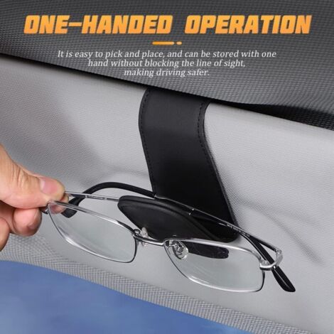 Clip Pare-soleil Pour Lunettes De Soleil Voiture - Accessoire De Rangement Intérieur - Fixation Sans Outil