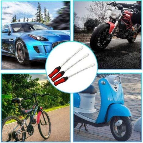 Lot De 3 Démonte-pneus De Vélo En Acier Au Carbone Haute Résistance