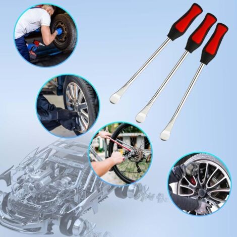 Lot De 3 Démonte-pneus De Vélo Robustes Pour Des Réparations